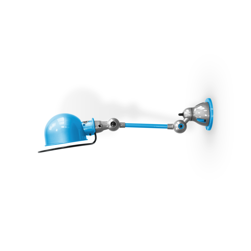 Loft D2501 væglampe fra Jieldé - Light blue / Blank/poleret