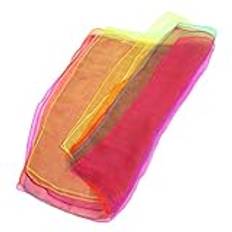 VICASKY 12St Barn Dansscarf Halsdukar Rekvisita Tillbehör Fyrkantiga Halsdukar Visa Rörelse Halsdukar Jonglering Scarfs Barn Scarfar Barn Dans Scarfar Barn Prestanda Halsdukar
