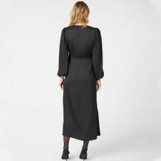 Coco soft satin dress Neo Noir, black
