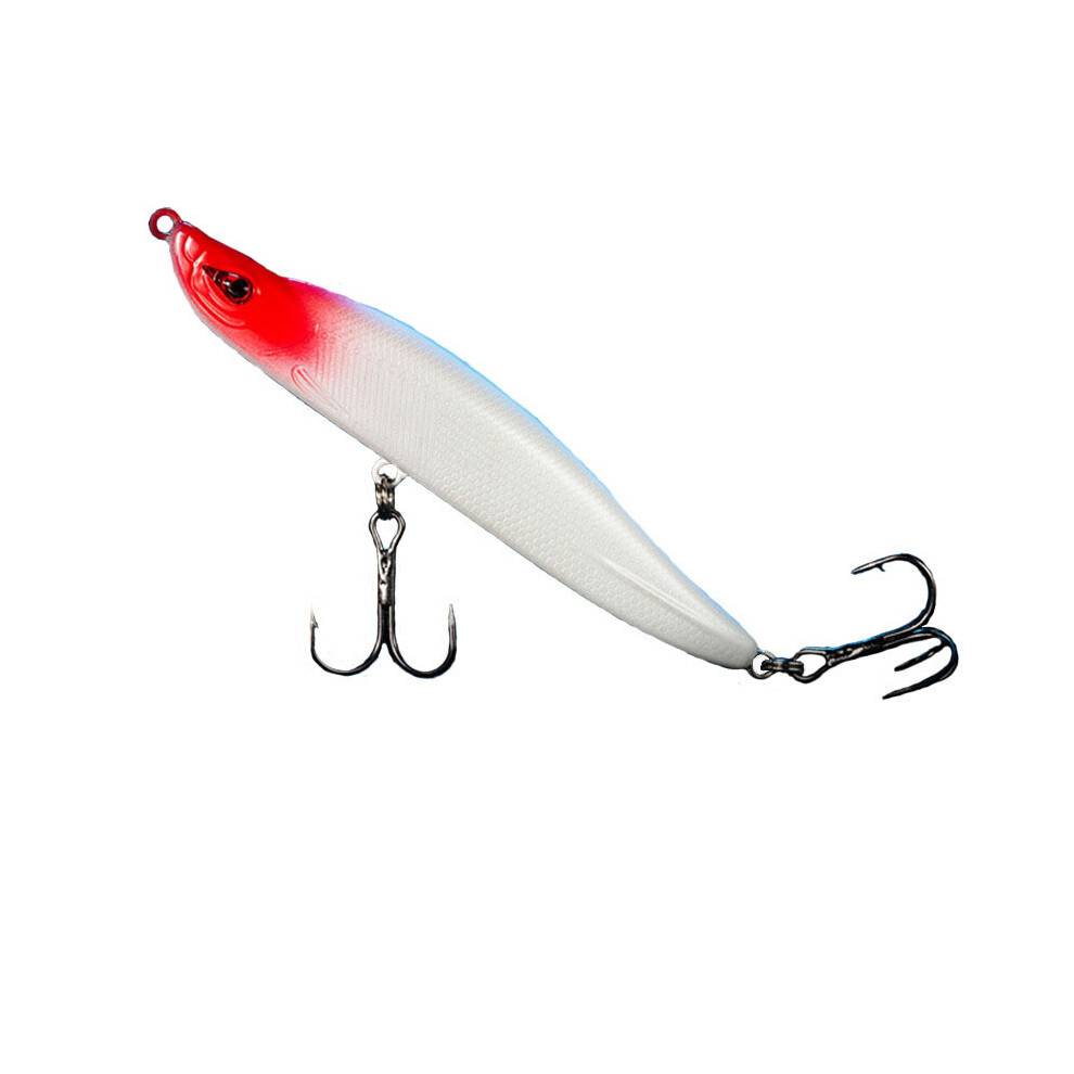 (White)Premium Quality Lure Artificial Bait Double Hook Design Essential Fishing For