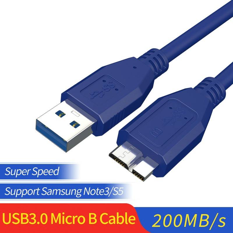 Gcx usb 3.0 micro b kabel hög hastighet micro b usb till usb datasynk kabel för extern hårddisk hårddisk hdd samsung s5 note 3 - 1.5m