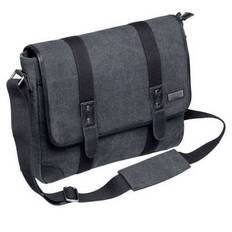 Taske Pierre Washed Canvas Messenger bag grå