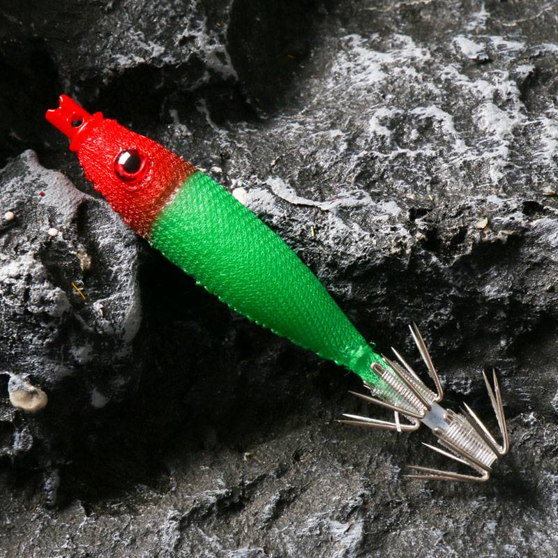 7 cm squid jig hook rubber soft body professional fishing tools lure sea squid hook