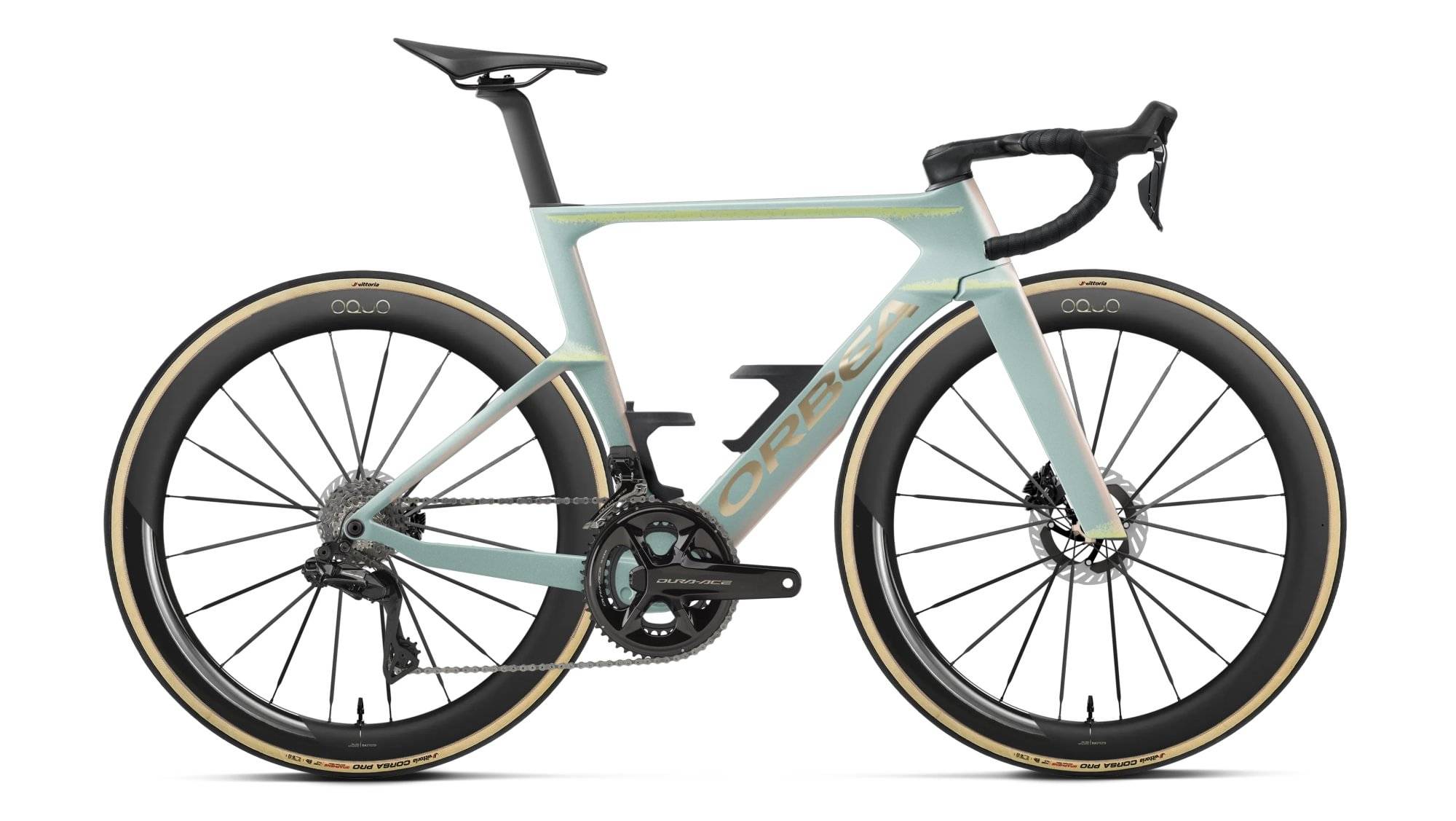 Orbea Orca Aero M10i LTD PWR | Landsväg Aero | Frozen Concrete-Aurora Blaze