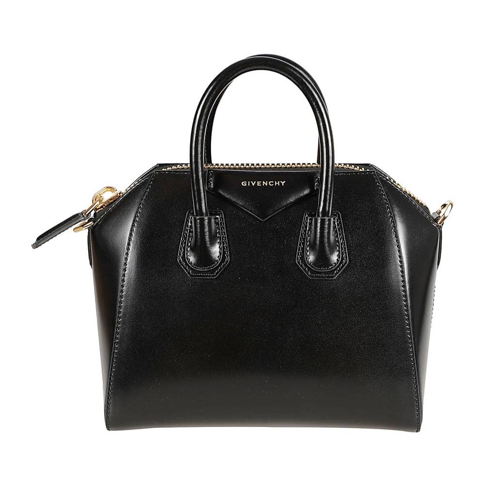 Givenchy Sort Patentlæder Top-Handle Tote Taske - Tasker - Dame - Sort - ONE SIZE - Læder