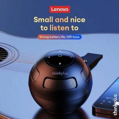 Lenovo ThinkPlus TS5 Bluetooth 5.3 Högtalare Utomhus Anker Högtalare Bärbar Publikums Ljudbox Surroundljudspelare - Svart