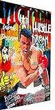 Magic Canvas Art Mike Tyson Boxer Popart canvasbild 1 del högkvalitativt konsttryck väggbilder – B8451, material: Duk, storlek: 80 x 80 cm
