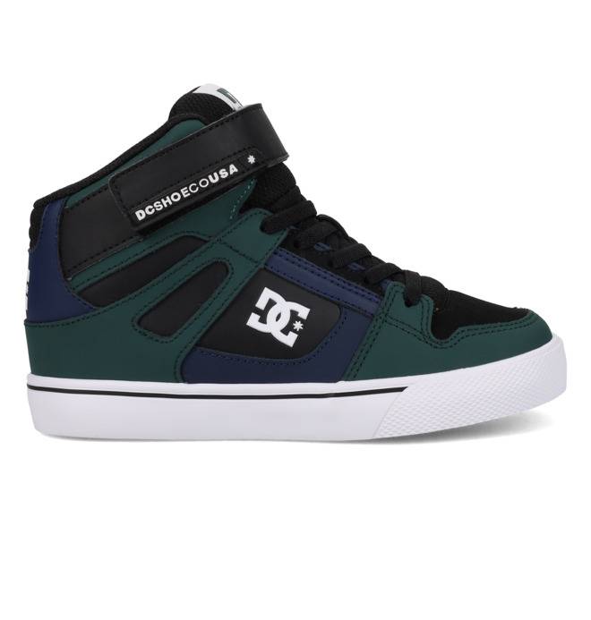 Pure High-Top Ev - High-Top Shoes for Kids Kids Green High-Top Leather Shoes