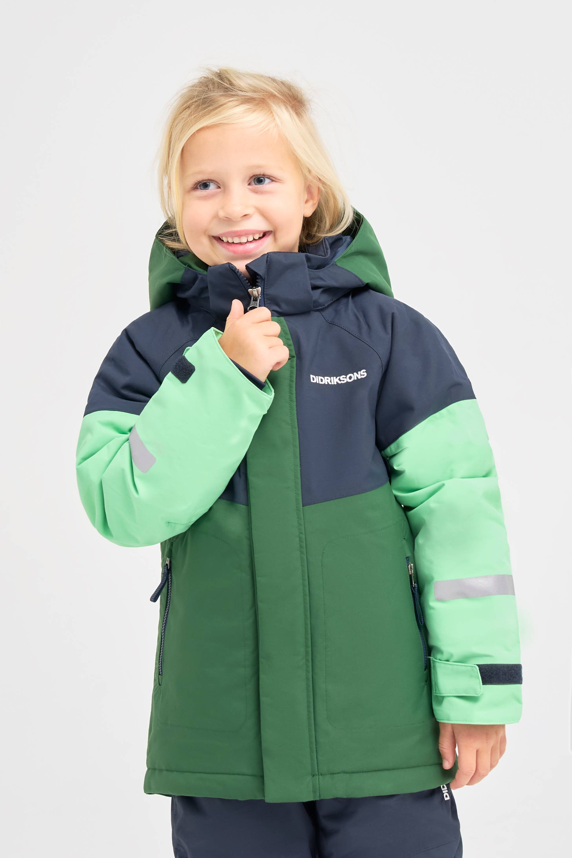 Didriksons Lun Vinterjacka, Pine Green, 90
