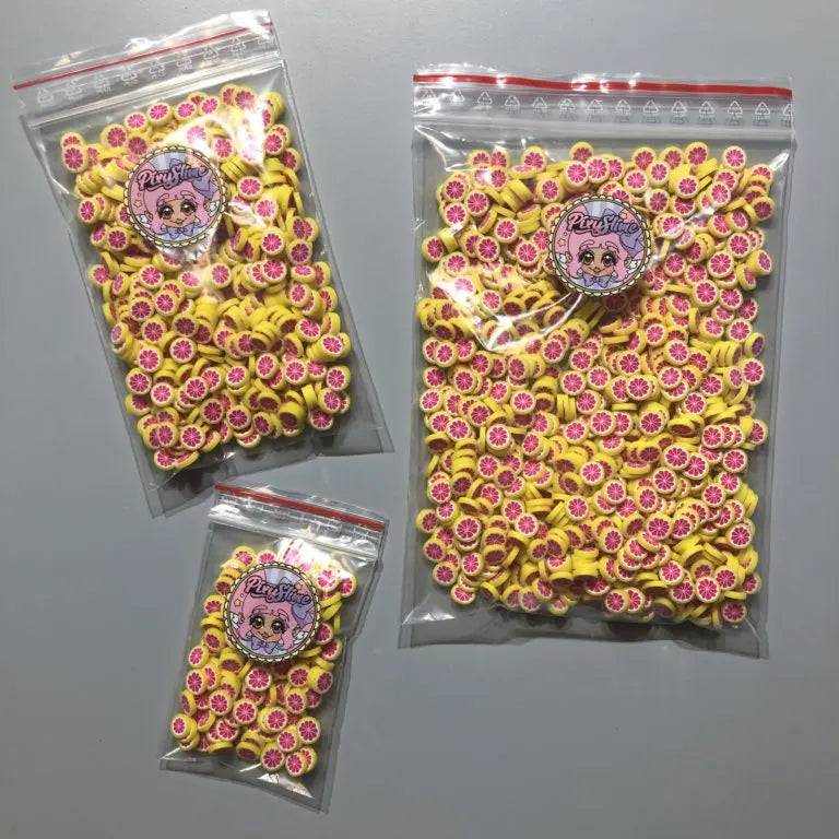 Polymerlera Miniatyr Deco Jumbo Fimo Skivor Grapefrukt 250 gram 200 gram