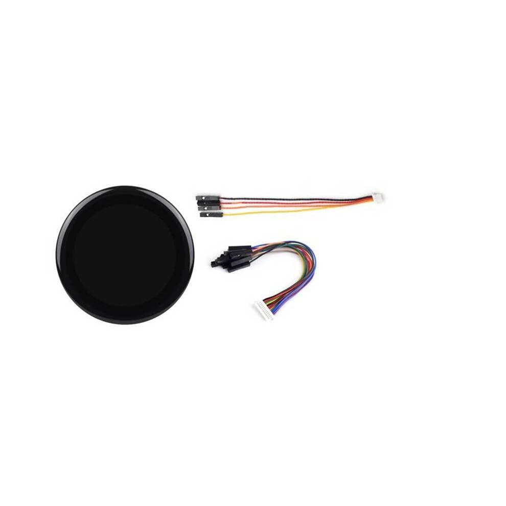 For Raspberry Pi 2 RP2350B 2.1-Inch LCD Round Touch Display QMI8658 Curved Surface