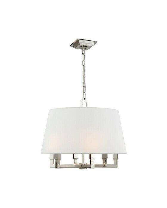 Visual Comfort Square Tube taklampa nickel - Silver (H53.4cm x B61cm)