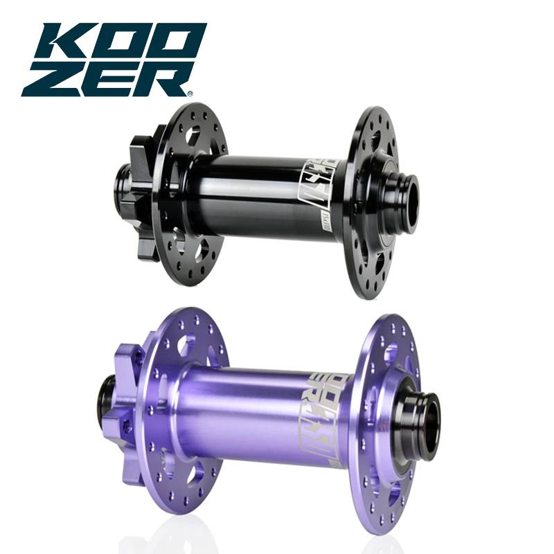 Koozer 350 Front Hubs: 28H/32H, 5x100mm QR/15x110 Boost, 6 - Bolts Disc, 2 Sealed Bearing AL7075 for E - bikes & MTBs