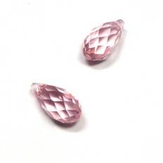 6010 Swarovski Briolette Pendant ”Light Rose” 11*5,5 mm 1 st