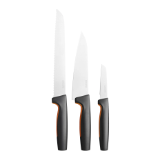 Ff Knife Set, 3 Parts Home Kitchen Knives & Accessories Knife Sets Black Fiskars