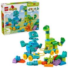LEGO 10451 Duplo 3-i-1 Dinosaurier på hjul Byggleksak (En-Storlek)