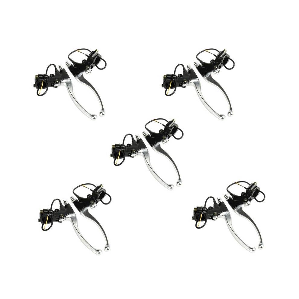 5 Pair Electric Bike Brake Lever Bicycle Handle Brakes Cut-Off Brake Levers Cycling Parts for Electric Bike Scooter
