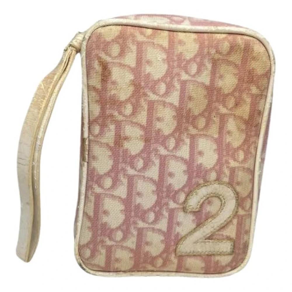 Dior Vintage Pre-owned Læder Clutch - Vintage - Dame - Lyserød - ONE SIZE - Læder