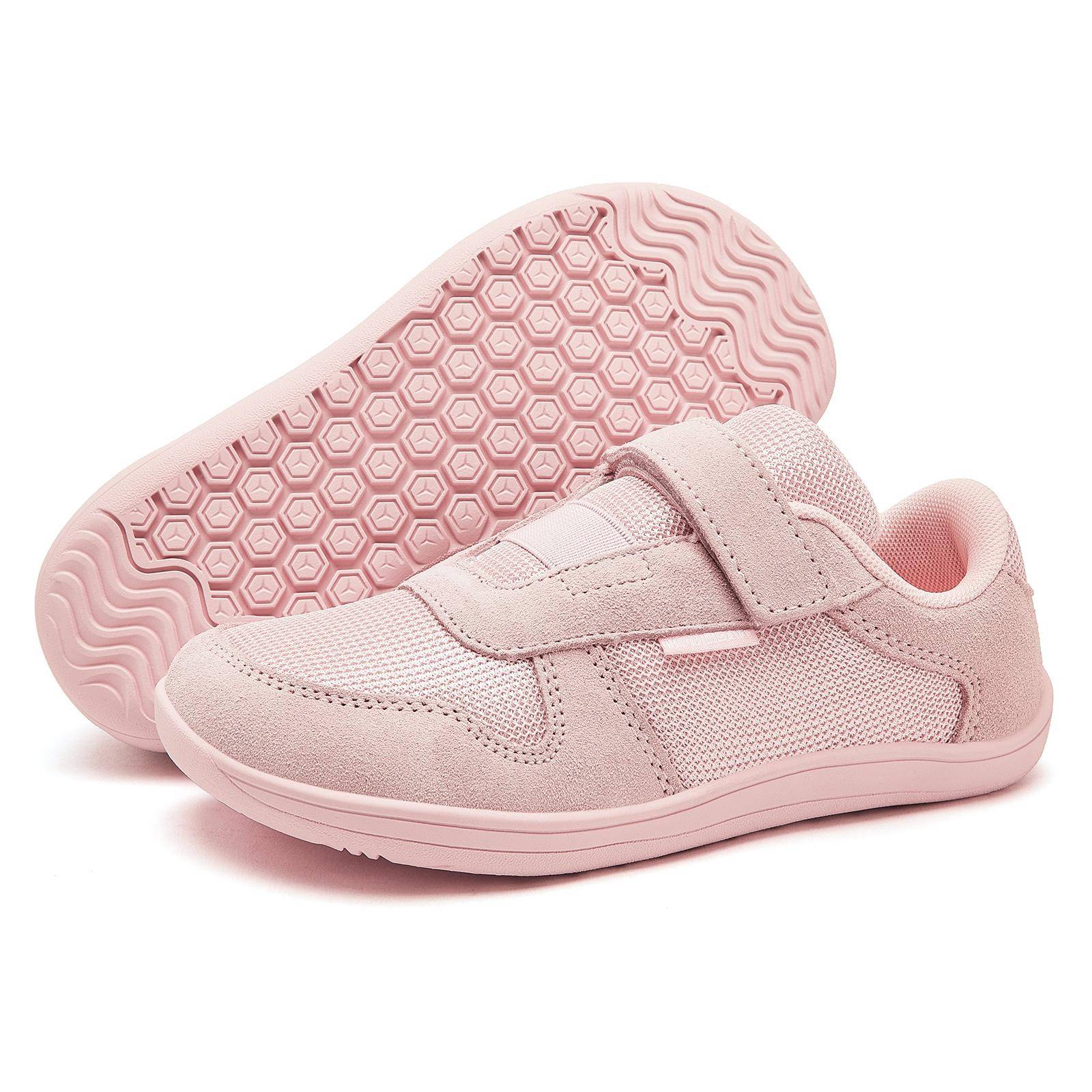 HOBIBEAR Breda Barfotaskor Pojkar Flickor Konstläder Mesh Lätta Andningsbara Sneakers Minimalistiska Nollfallsskor cm black