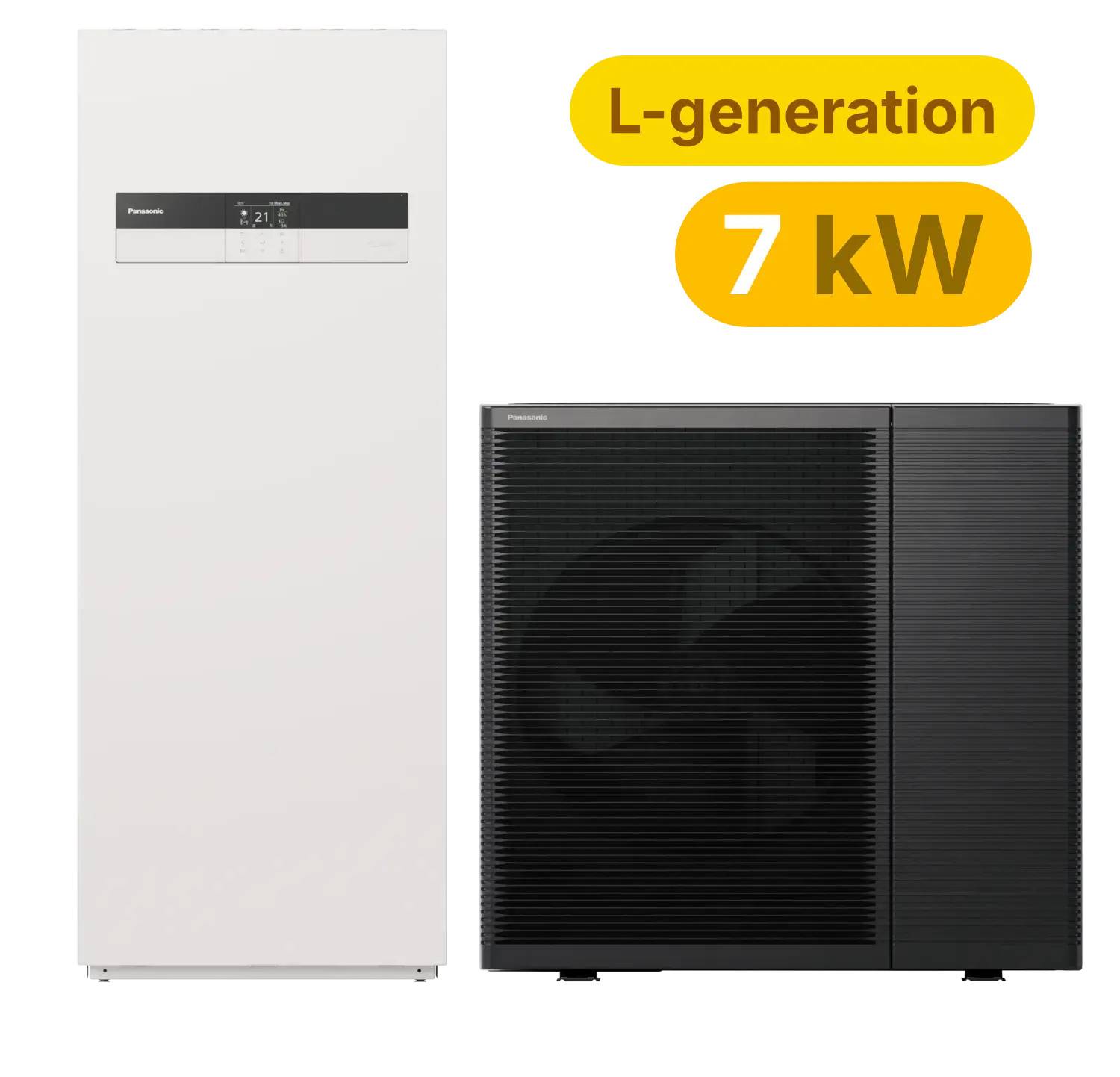 Panasonic L-gen. Luft vand Monoblok, All in One 7kW