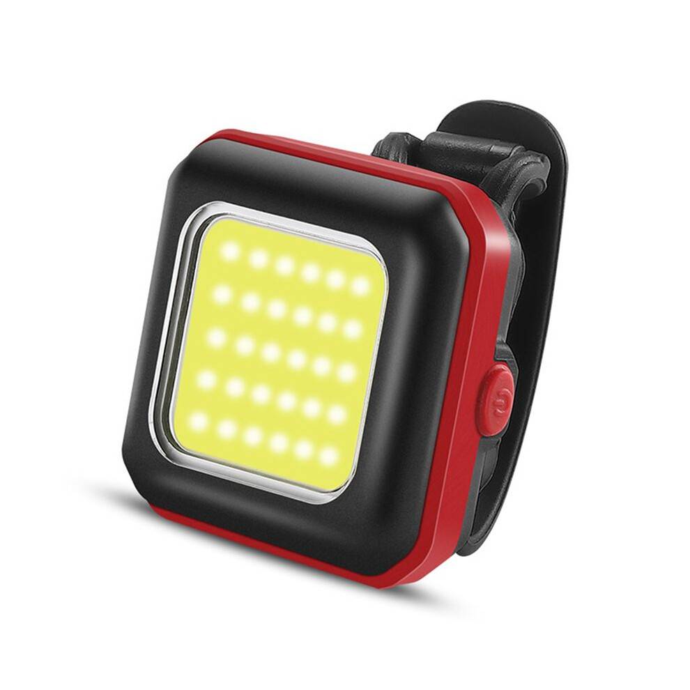 Mountain Bike Headlight Night Riding Front Light USB Rechargeable Ultra Bright Flashlight Tail Warning Red White Light