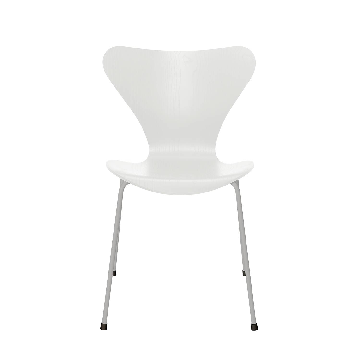 Serie 7 3107 Stol af Arne Jacobsen Nine Grey Farvet ask - Hvid.