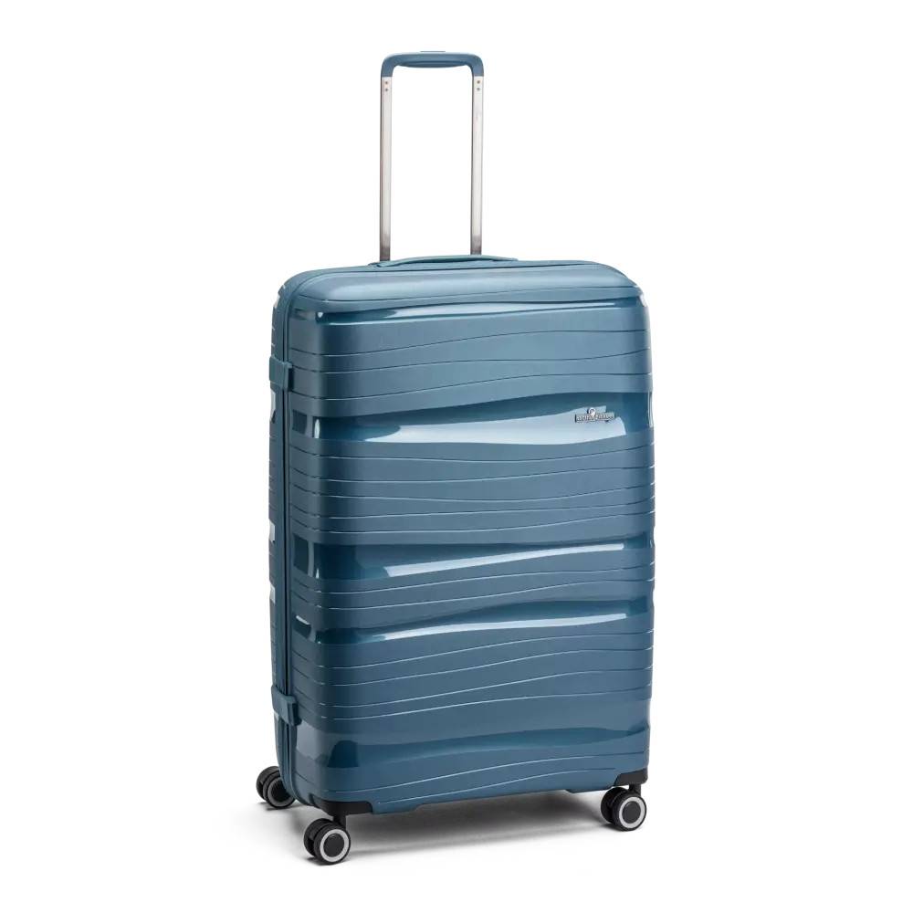 North Pioneer Oslo mellanstor Hård Resväska med 4 hjul – 67cm Petrolblue