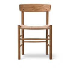 Fredericia Furniture - Mogensen J39 Chair - Oljad ek/Natur sits - Spisebordsstole - Børge Mogensen