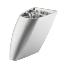 Möbelfot TARROX i plast 100/65x40x50mm silver