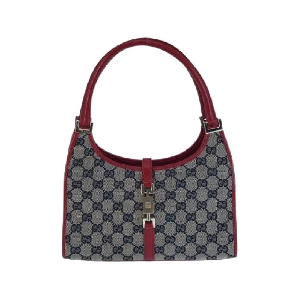 Gucci Vintage Pre-owned Jackie GG Canvas 2way Taske - Vintage - Dame - Flerfarvet - ONE SIZE - Uld
