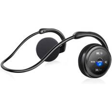 Trådlösa Bluetooth hörlurar, Trådlösa Bluetooth hörlurar Sport Vattentät Hi-Fi Stereo Stöd för inbyggd mikrofon SD-kort-FM-radio, 151