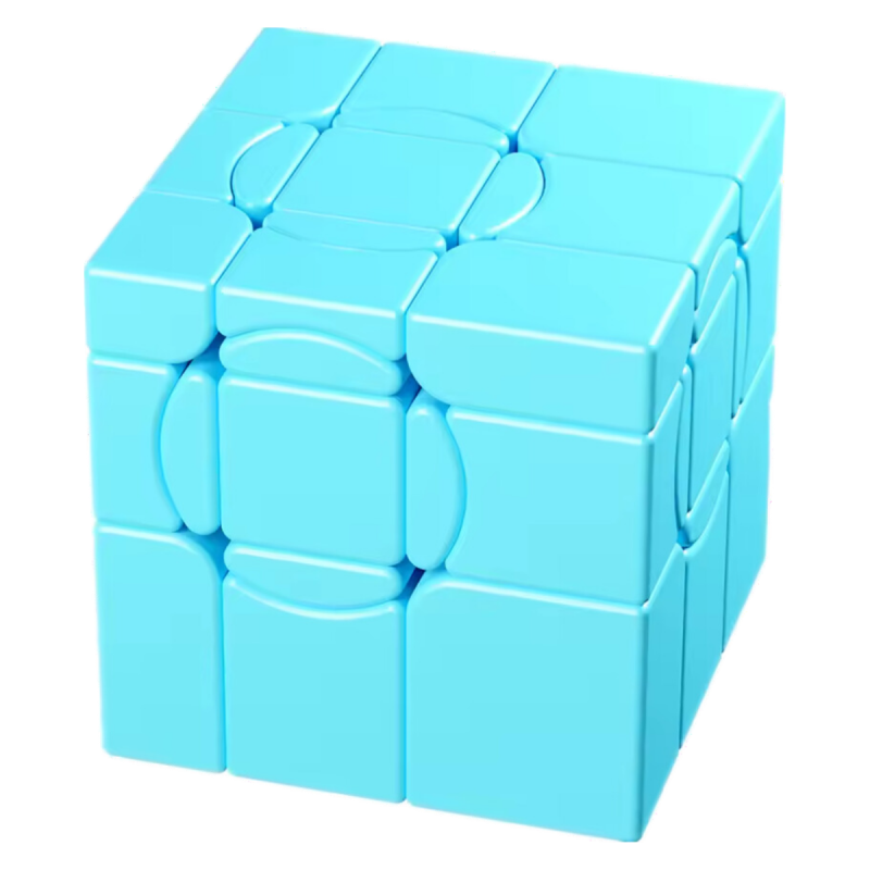 SengSo Crazy 3x3 Mirror Circular Cube Blue - Professorterning.