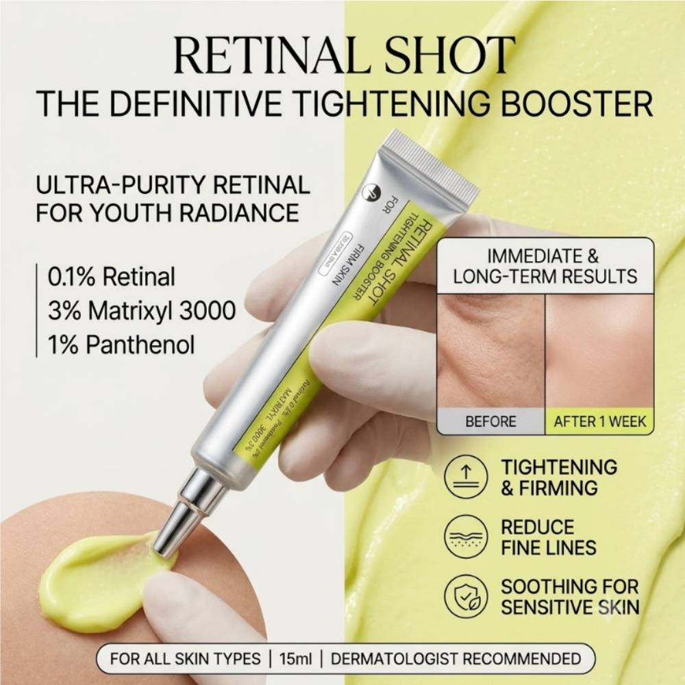 15ml Retinol Firming Serum High Purity Anti Aging Essence Gentle for Sensitive Skin Deep Nourishing Skin Care