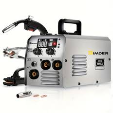 TEMU Wire Feed Welder Without Gas Ssimder 140a 2in 1 Mig Mma Welder With Flux Core, Electrode Welder Igbt Inverter Mig Welder Suitable For Farm Repair Home Diy Car Repair