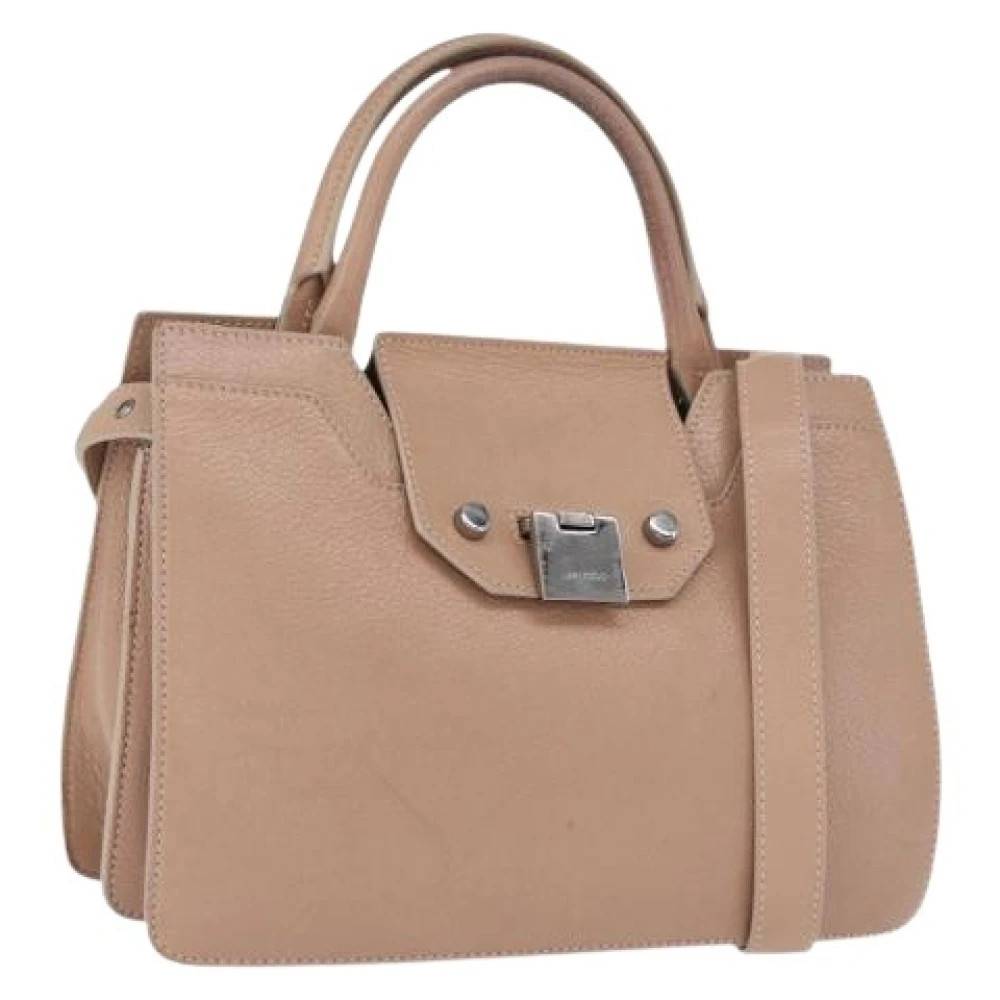 Jimmy Choo Pre-owned Pre-owned Leather Handbag - Vintage - Dame - Beige - ONE SIZE - Læder