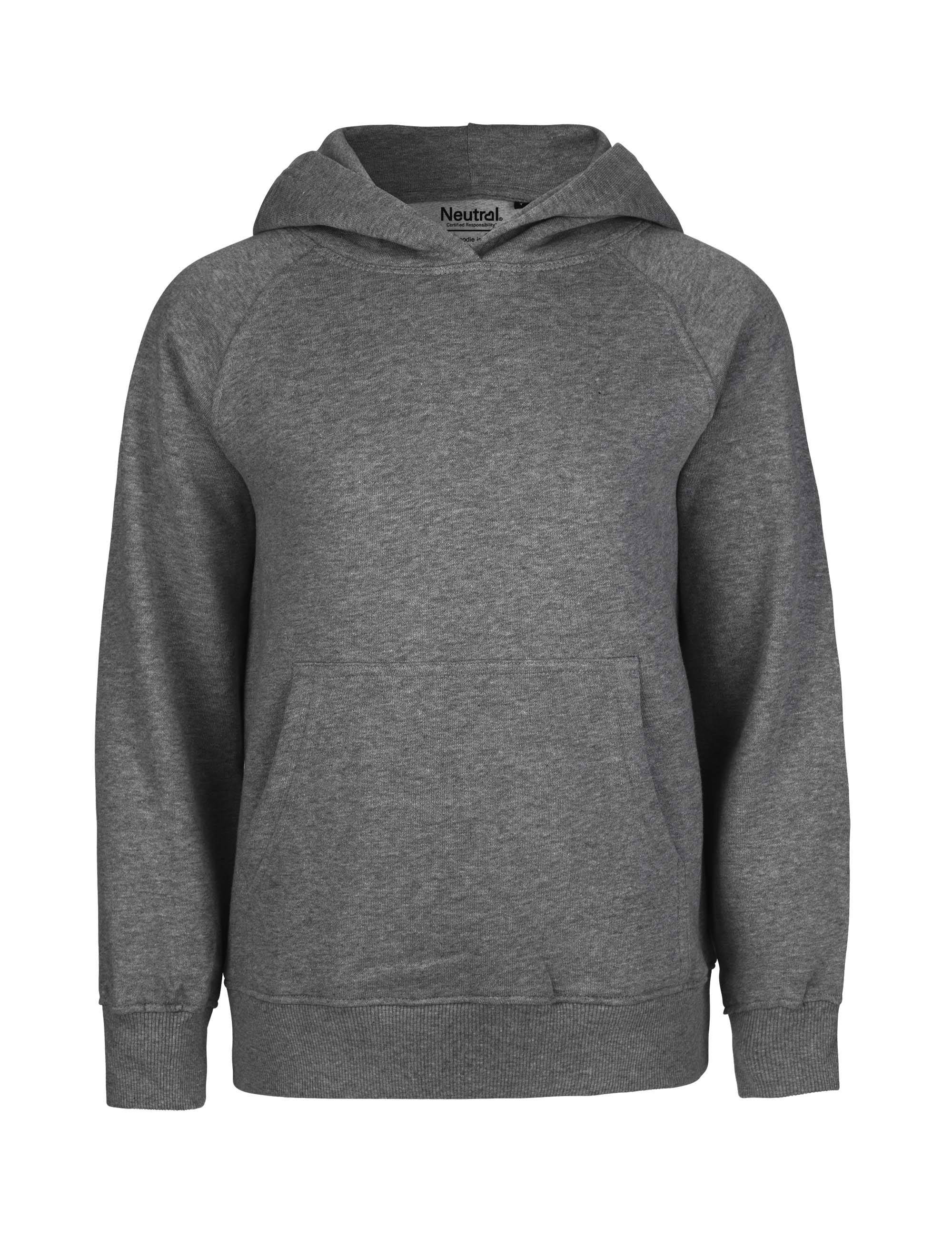 Fairtrade Organic Kids Hoodie - 4/5 Years / Dark Heather (4/5 Years)