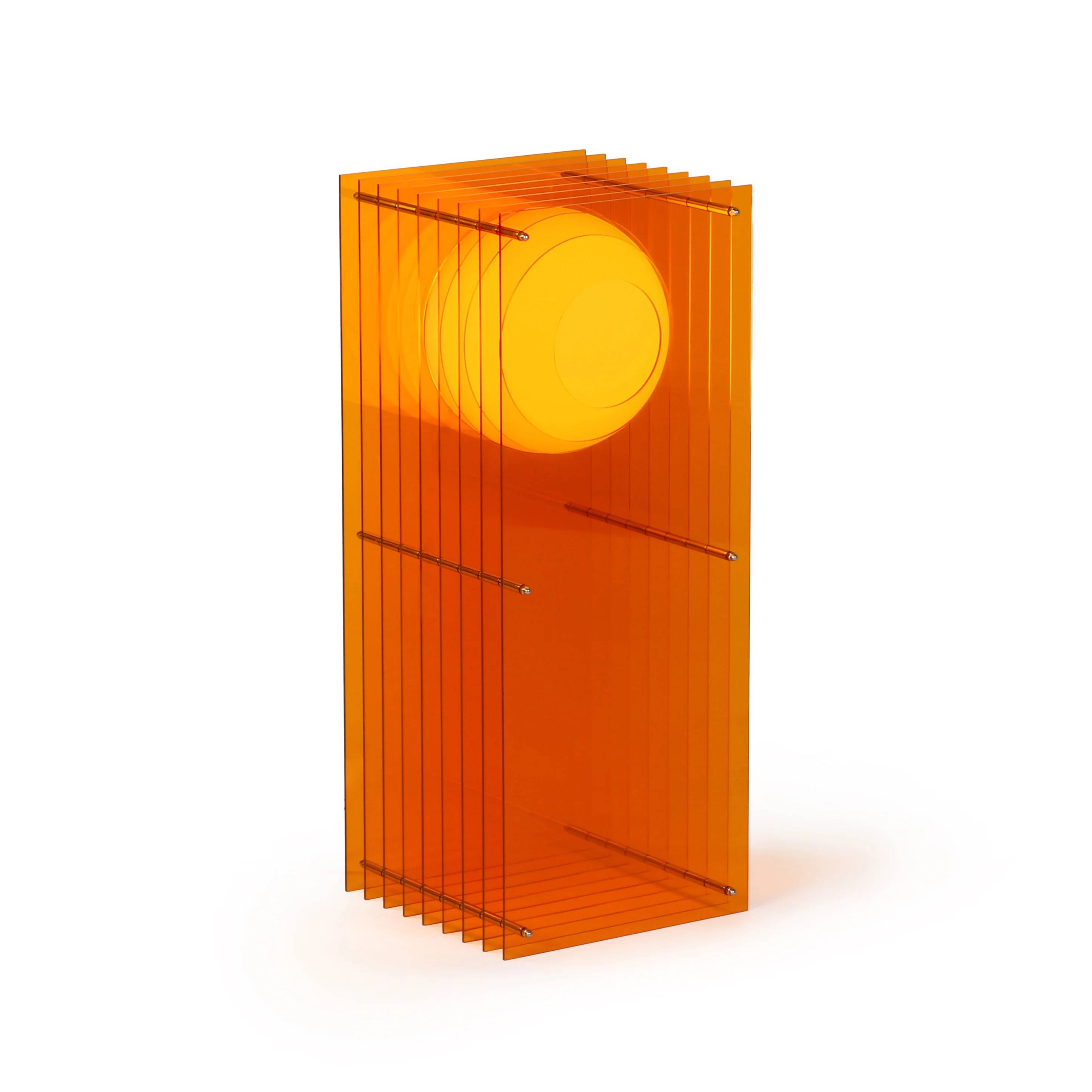 Lop Big Rectangle, Orange Akryl.