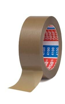 Packtejp Tesa 4100 PVC brun 38mm x 66m