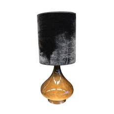 Flavia Mini bordlampe - velvet gris skærm