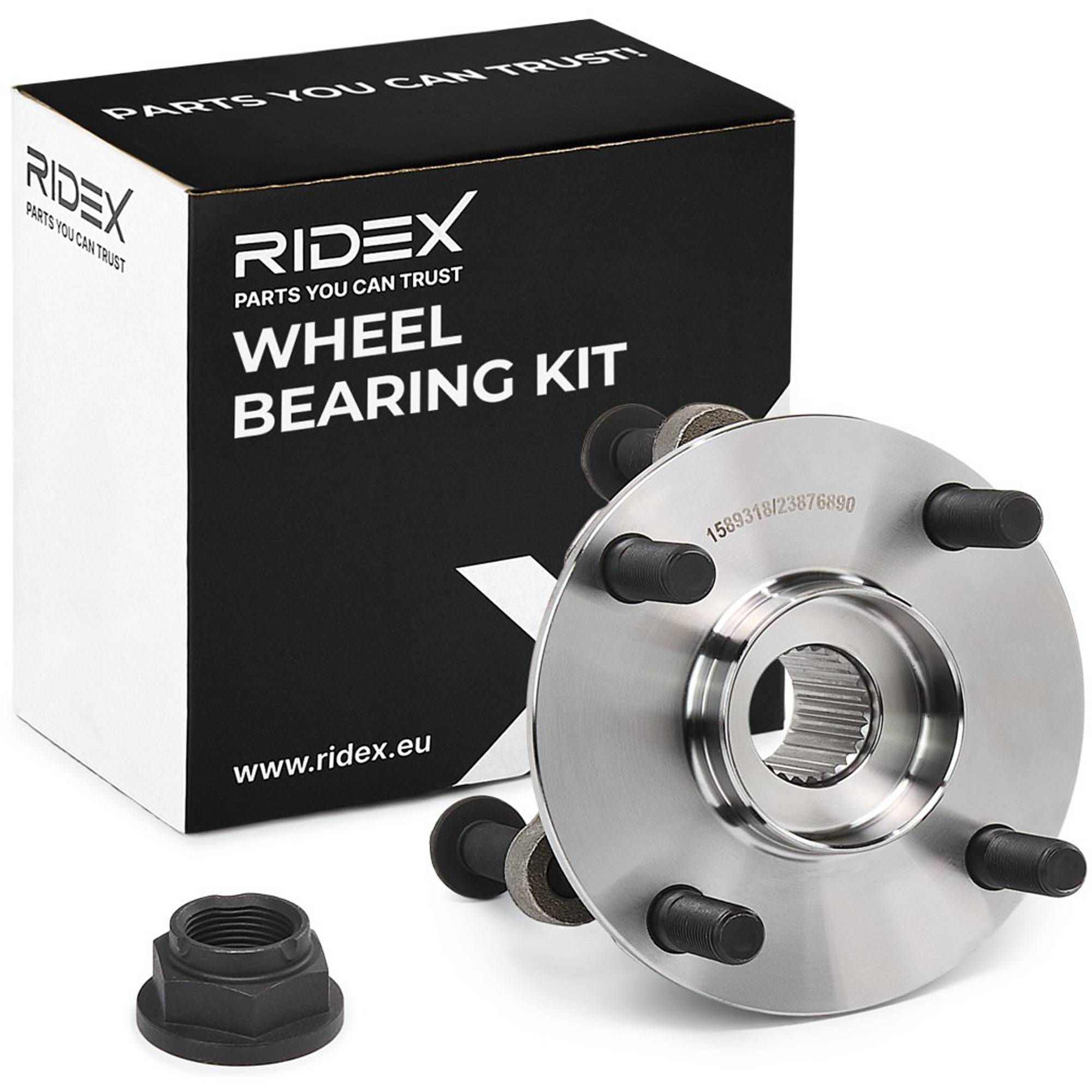 RIDEX 654W1459 Hjullejesæt med integreret magnetisk sensorring, Felge: 4-hul