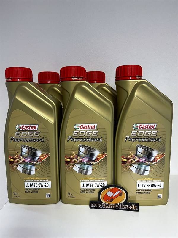 Castrol Edge Professional 0W-20 LL IV FE (Pakke med 5 x 1 liter)