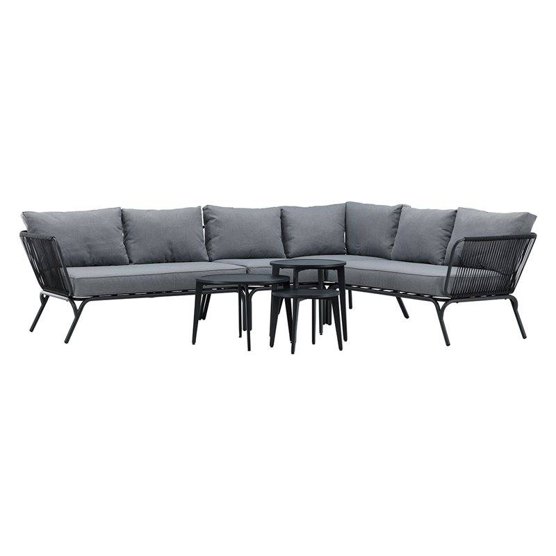 Loungegrupp Venture Home Roxo Svart