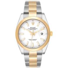Rolex Herrklocka 126303-0015 Datejust 41 Vit/Stål Ø41 mm