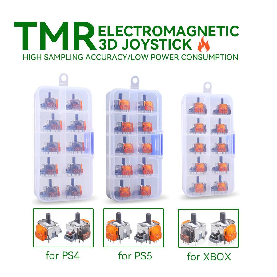 TMR Hall Effect Joystick 3D Analog Stick Sensor Replacement for PS5/PS4/Xbox Series X/S Controller Repair Accessories