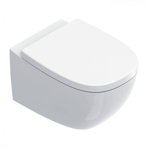 Catalano Alvea 53 væghængt toilet m/Silentech og CataGlaze+