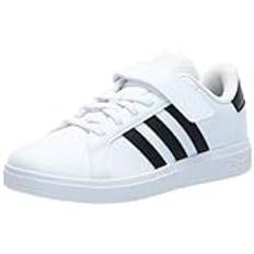 adidas Grand Court 2.0 skor barn, tennis unisex barn, EU, Vit svart vit, 12 UK Child