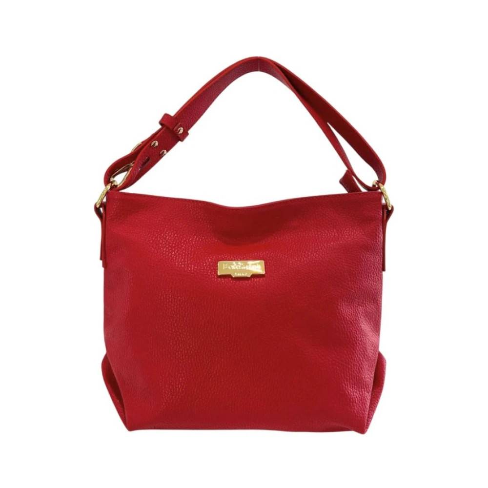 Baldinini Multifarvet clutchtaske i kohud - Tasker - Dame - Rød - ONE SIZE - Uld