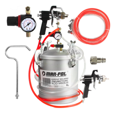 Trykluft malerpistol kit 8 liter - tryk 6-8 bar - Med trykregulator & manometer
