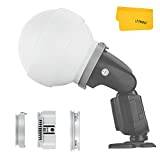 GODOX ML-CD15 kupolspridare kit med runt huvud/rektangel till runt huvud/Godox montering 3 typer av adaptrar silikon mjuk låda för Godox V1 TT685II V860III AD100Pro ML30 AD400Pro tillbehör
