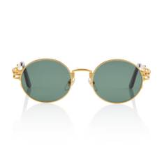 Jean Paul Gaultier x Karim Benzema 56-6106 round sunglasses - gold